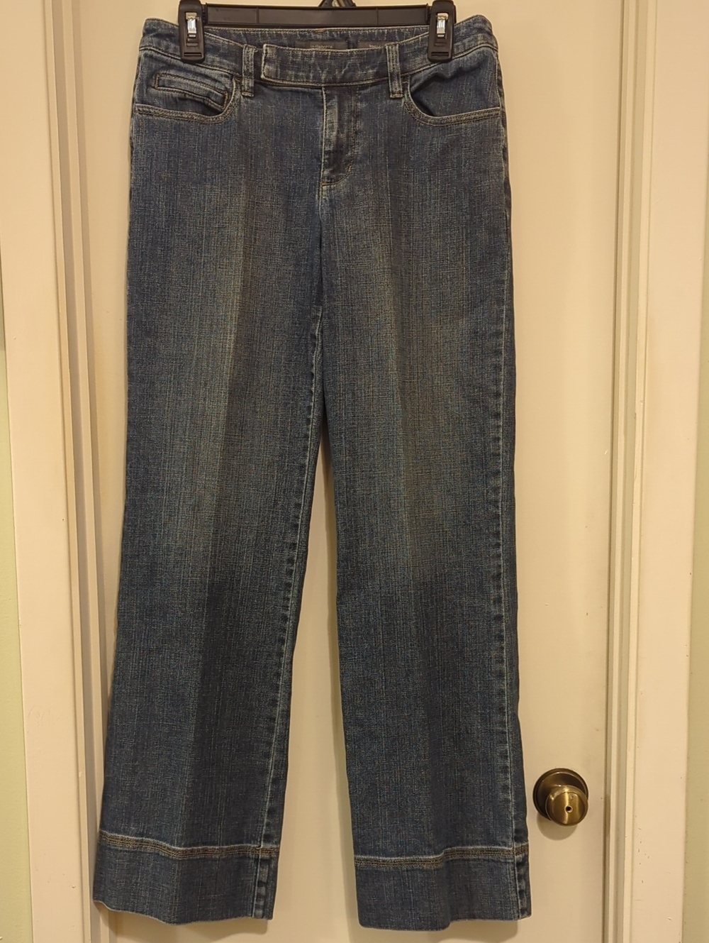 Liz Claiborne Blue Wide-Leg Denim Jeans